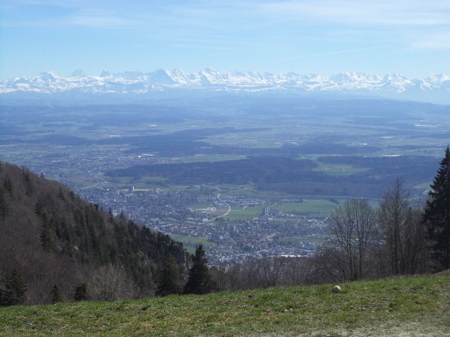City of Solothurn and Alps